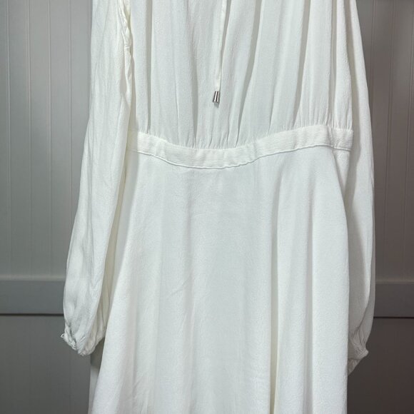Lovers + Friends White Cold Shoulder Mini Dress Flowy Halter Neck Casual Summer - Picture 14 of 14